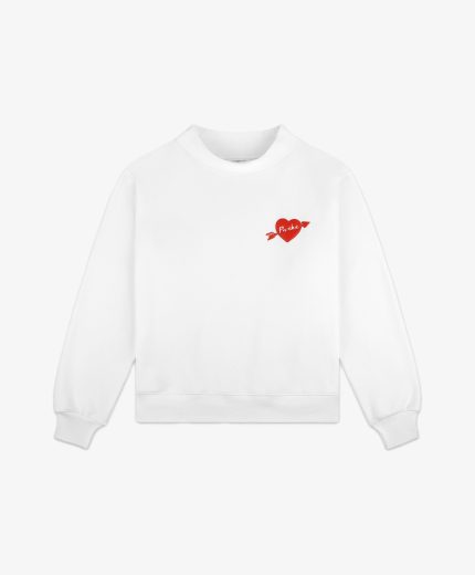 Parke Cupid Mockneck Sweatshirt White