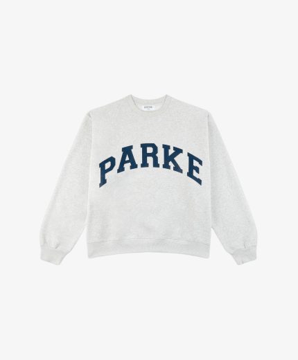 Parke Varsity Crewneck Sweatshirt Classic Grey