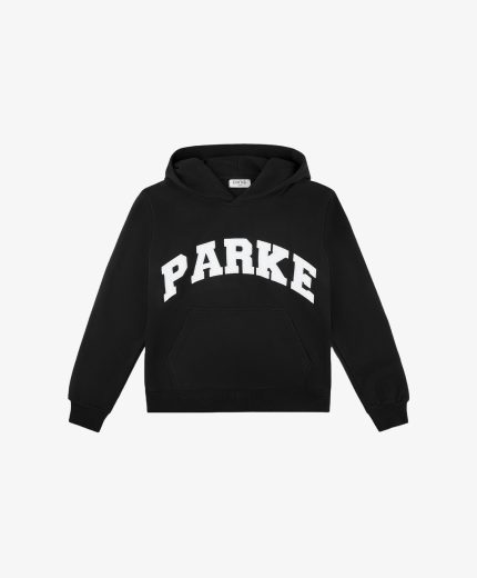 Parke Varsity Hoodie Sweatshirt Black