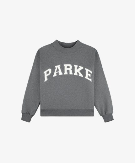 Parke Varsity Mockneck Sweatshirt Dark Gray